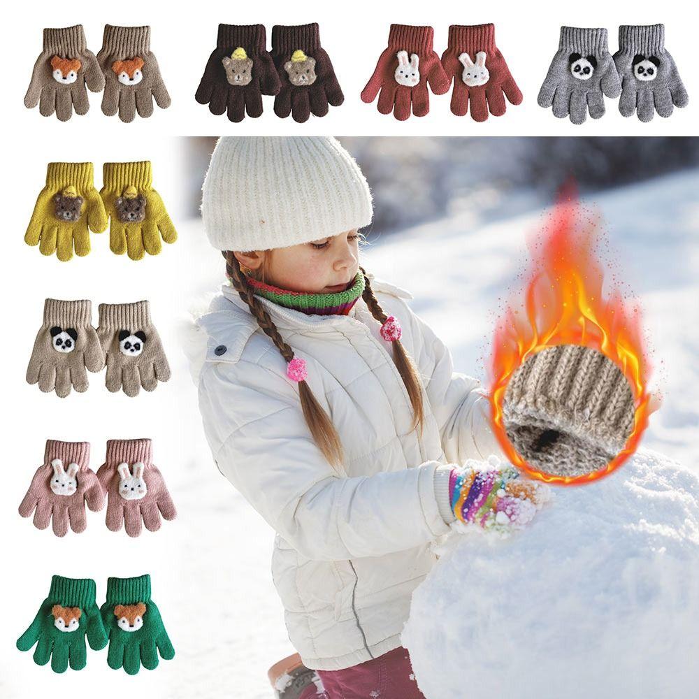 Kältefeste Kinder Baby Handschuhe Winddichte Warme Fäustlinge Herbst Winter Handschuhe Arbeit Büro