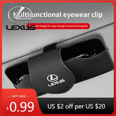 Interior Stickers Car Glasses Storage Box Sun Visor Hanging Organizing Bag For FSPORT LBX NX RX 350h 450h ES UX 300e GS GX
