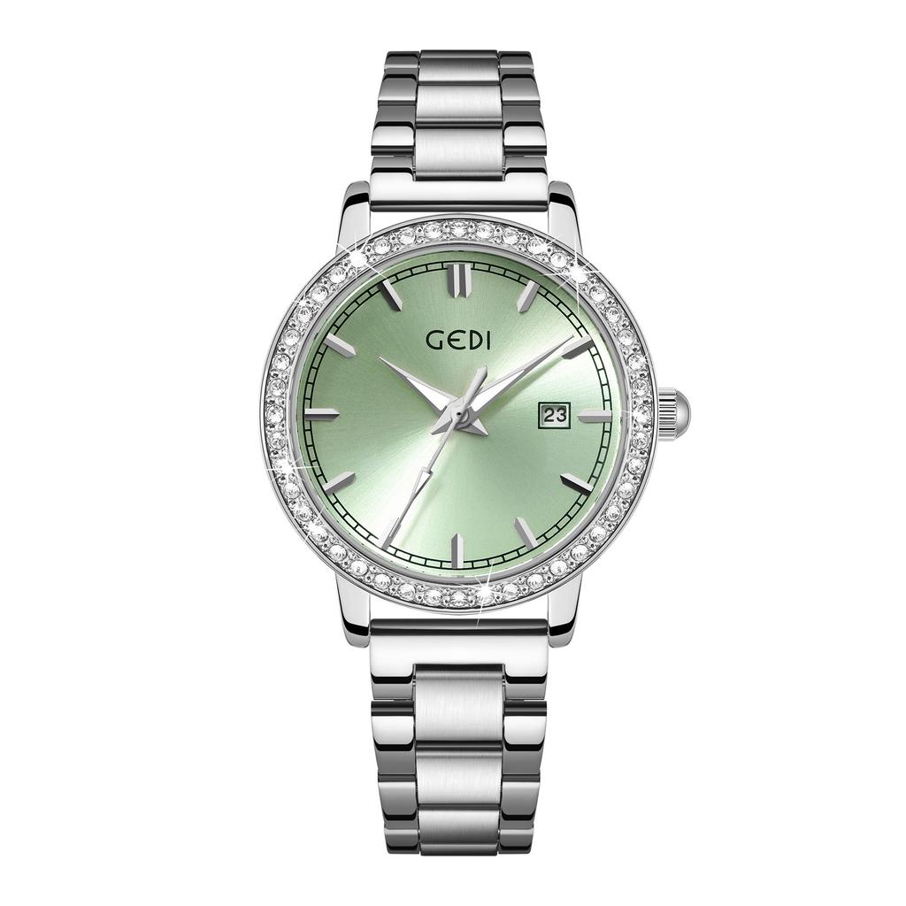 Light Luxury Stainless Steel Women'S Watch Calendar Waterproof Premium Watch Women'S Quartz Watch