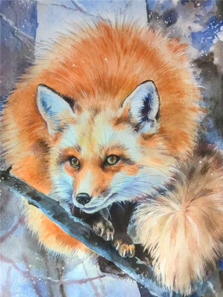 5d Diamond Painting New Fox Winter Home Decor Embroidery Mosaic Animal Snow Cross Stitch Wall Sticker