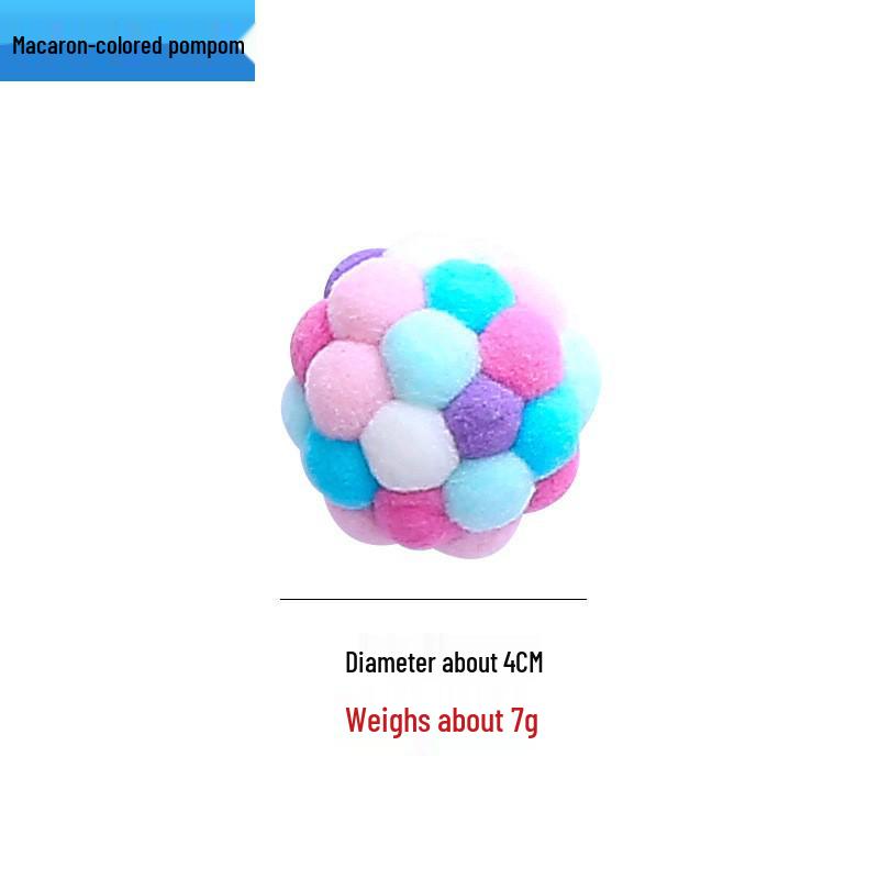 Weihnachtsspielzeugball Kätzchen Selbstbeschäftigung Interaktives Katzenspielzeug, Mehrfarbig