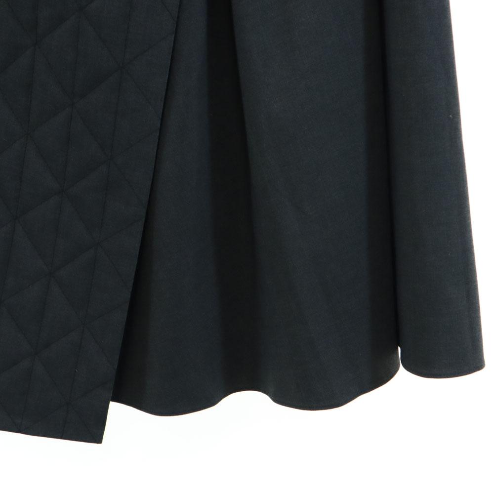 Unused Ray Beams Long Length Quilted Layers Skirt Charcoal Gray Women Used