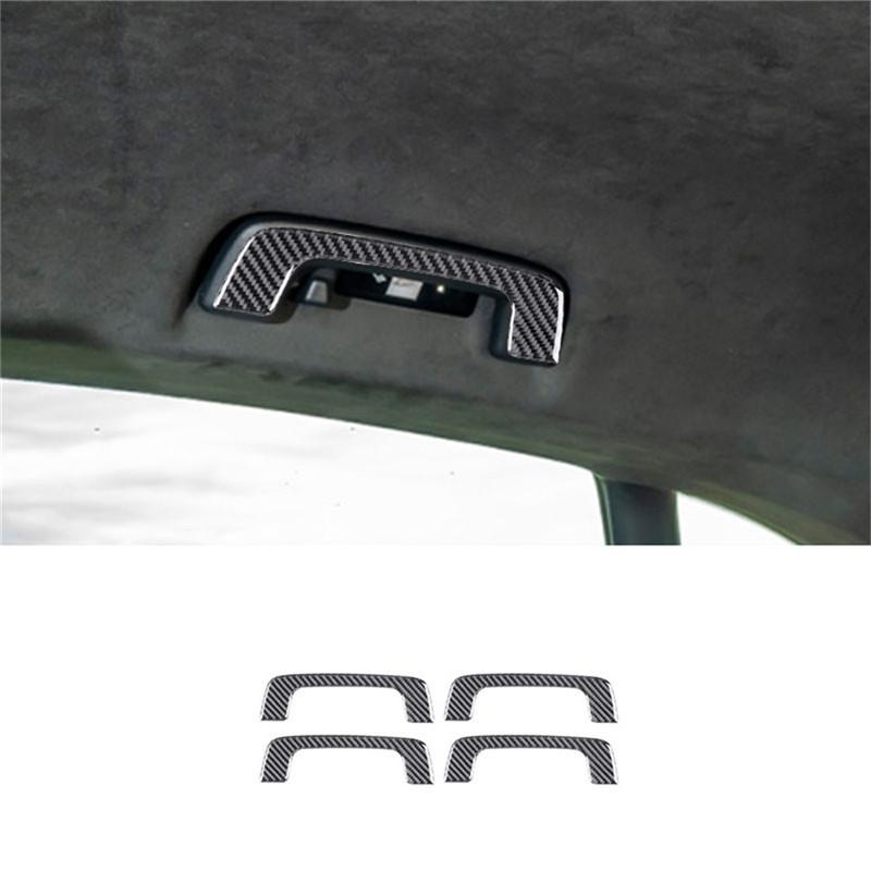 Black Car Interior Decoration Protection Carbon Fiber Sticker For Porsche Taycan 2019-2025 Auto Styling Accessories