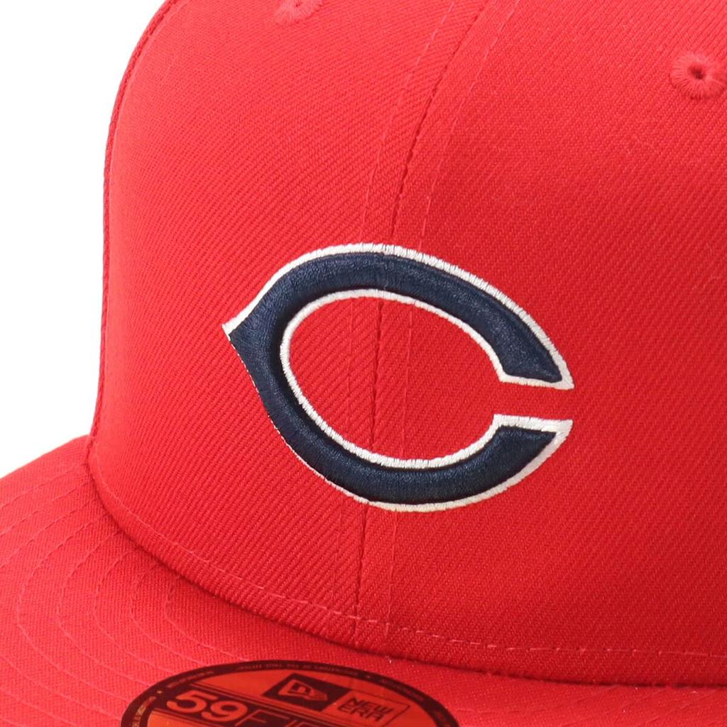 New Era NPB Classic 59FIFTY Hiroshima Toyo Carp Scarlet Cap, 61.5cm