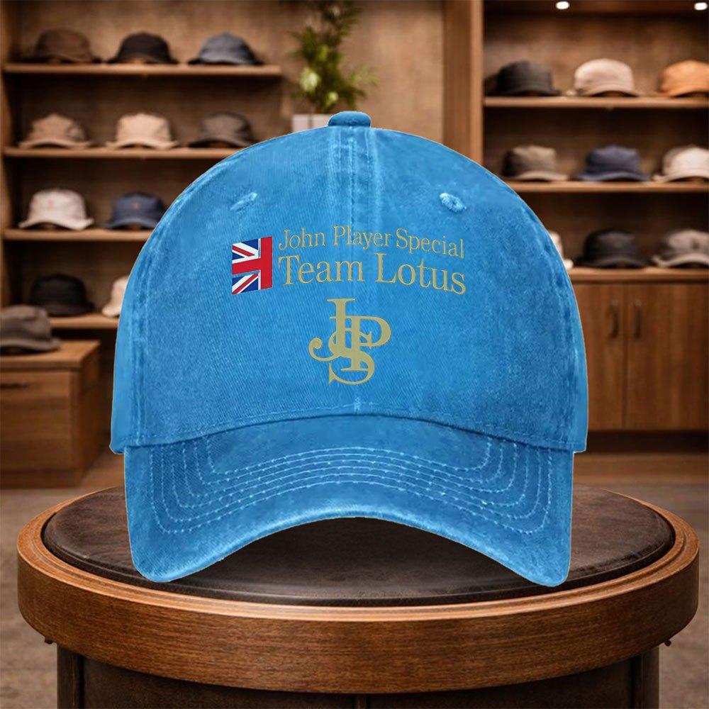 X JPS for Lotus F Team Printed Baseball Cap Casual Snapback Hat Fashionable Outdoor Adjustable Cap AllSeason Travel Hat