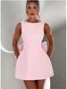 Women's Summer Pearl Bow A-Line Fashion Slim Dress