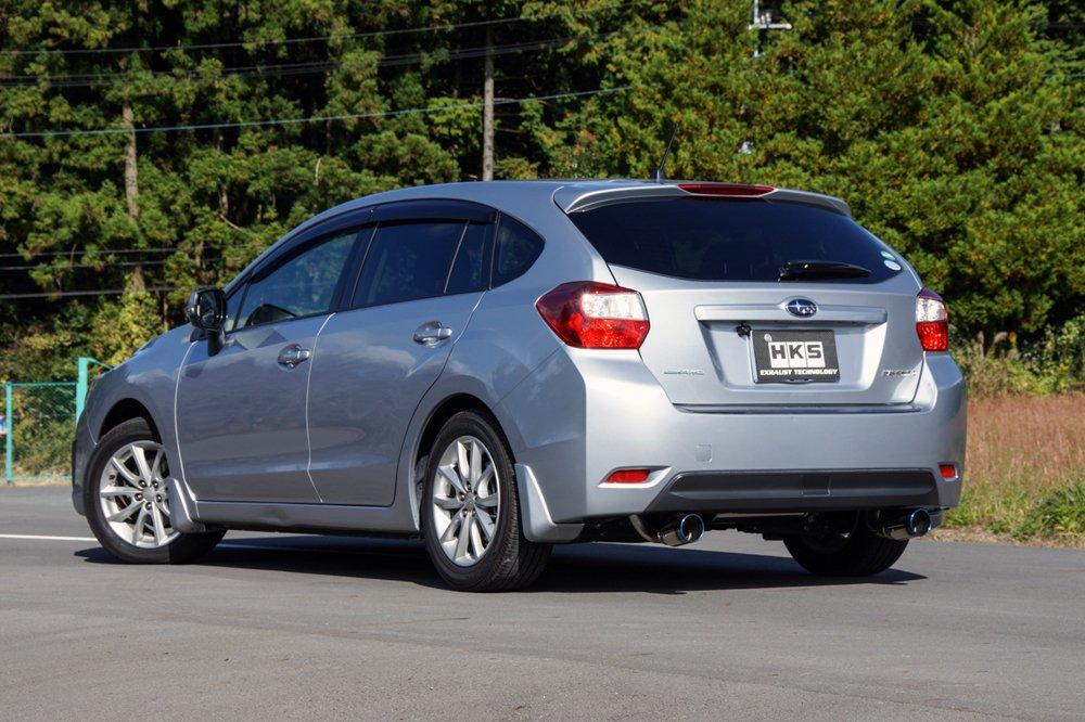 Tobă de eșapament sport HKS Automotive Liga Max Premium pentru Subaru Impreza Sport GP7 FB20, compatibilă cu sistemul de admisie și evacuare, 32018-AF013