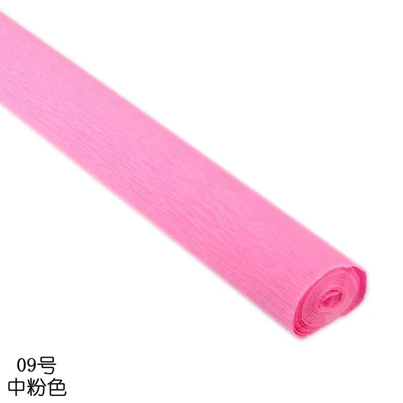 Colorful Handmade Crepe Paper DIY Material Rose Telescopic Curling Paper for Home Student Party Decoration
