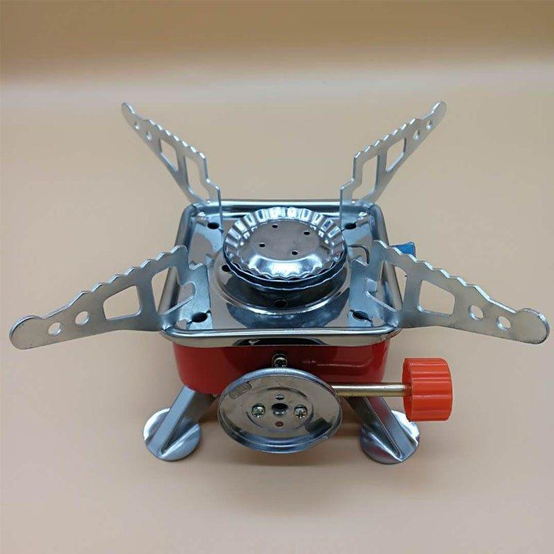 Portable Windproof Outdoor Camping Stove with Split-Type Design for Long Gas Tank
