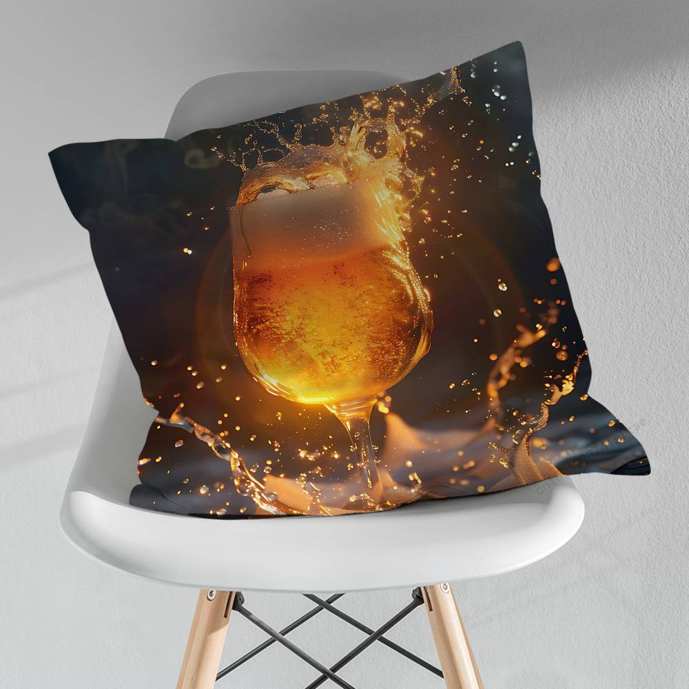 

Drinks Beer Alcohol Art pillow over living room sofa cushion cover home decoration bedroom room bed pillow cover 30x30cm