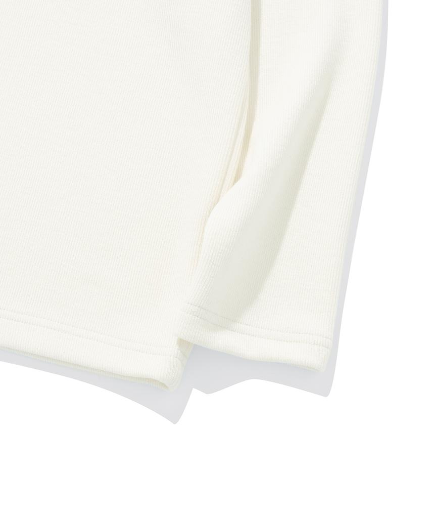 KNITTED Half Turtleneck Long Sleeve Knit Ivory