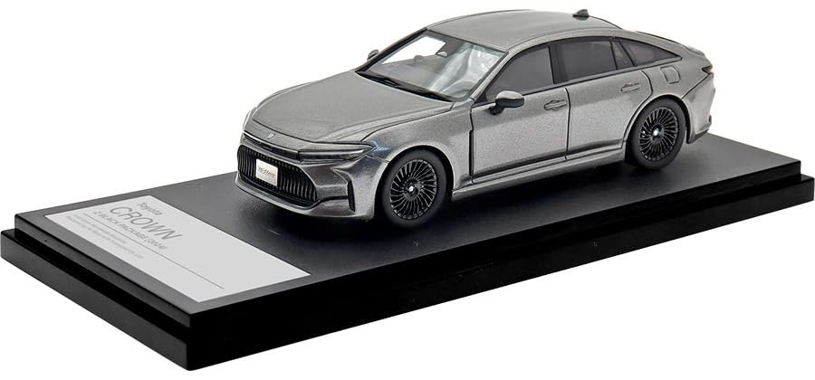 

INTERALLIED Hi Story 1/43 Scale Toyota CROWN Z BLACK PACKAGE (2024) Precious Metal Finished Model HS525SL