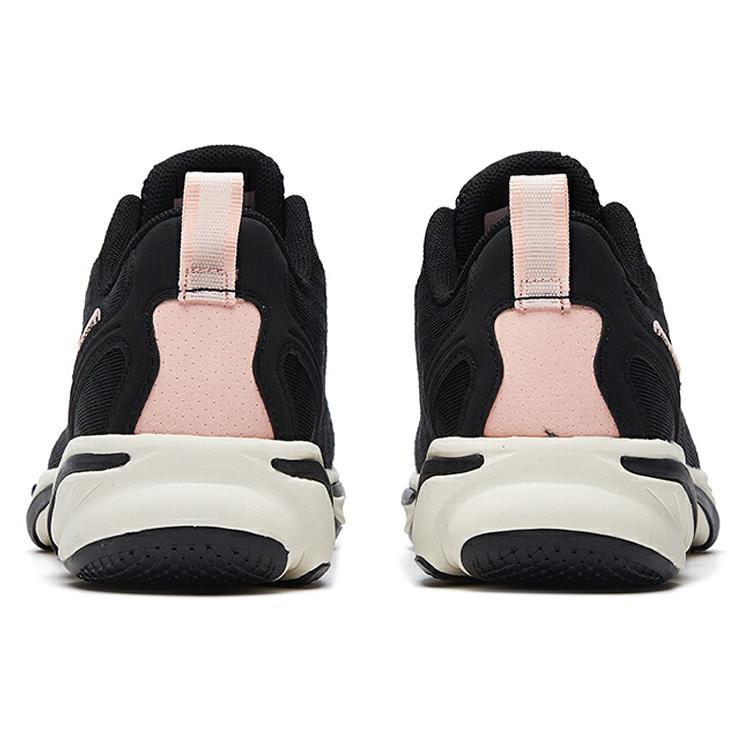 Anta 2020 Running Collection Rebound Cushioning Lightweight Breathable Low Top Running Shoes Women's Black White 122025515-1