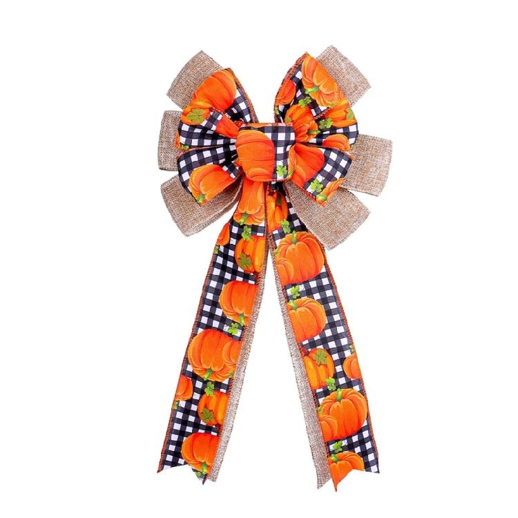 Thanksgiving Celebration Ribbon Bowknot Decorations Party Hangings Ornament