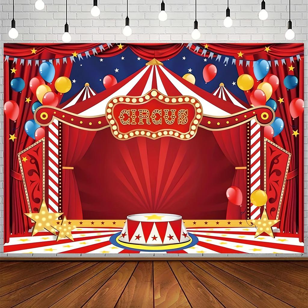 Circus Party Background Cloth Theme Party Decoration Background Circus Party Background