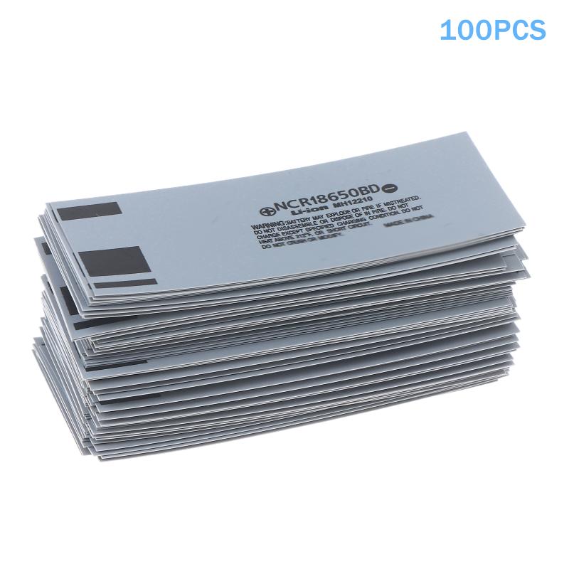 

100pcs/lot 18650 Lithium Battery Packaging Skin PVC Heat Shrinkable Sleeve Battery Packaging Tube Insulation Shrink Film сірий колір