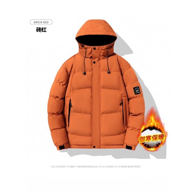 Winter High-quality New Hooded Padded Jacket Men's Casual Thickened Padded Jacket Slim Padded Jacket Black