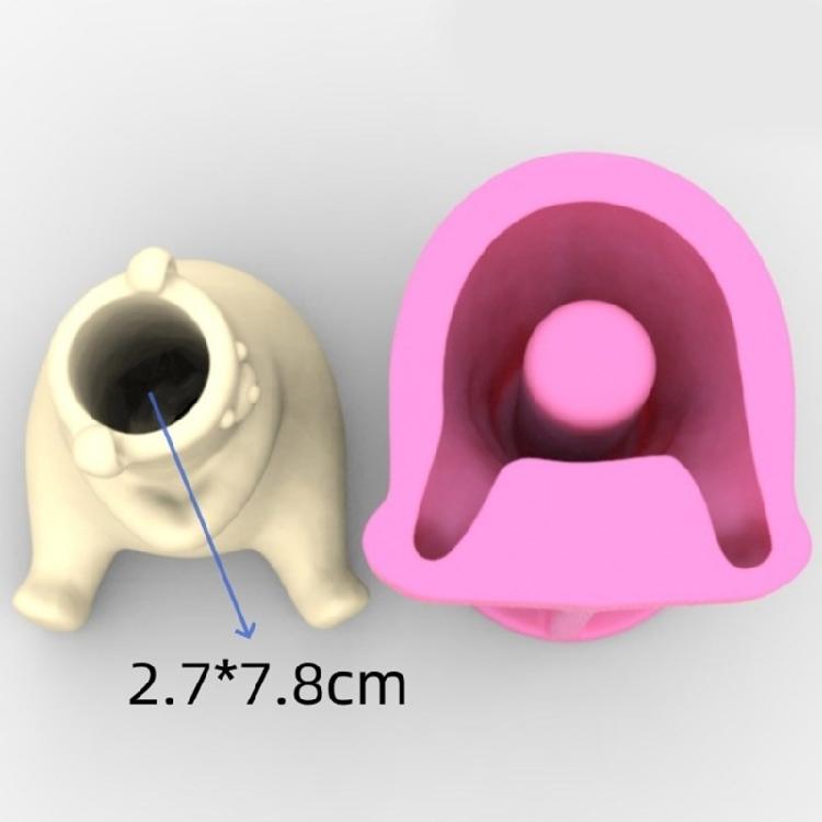 Silicone Mould Bear Shaped Holder Mold Creative Epoxy Resin Casting Mould Decors