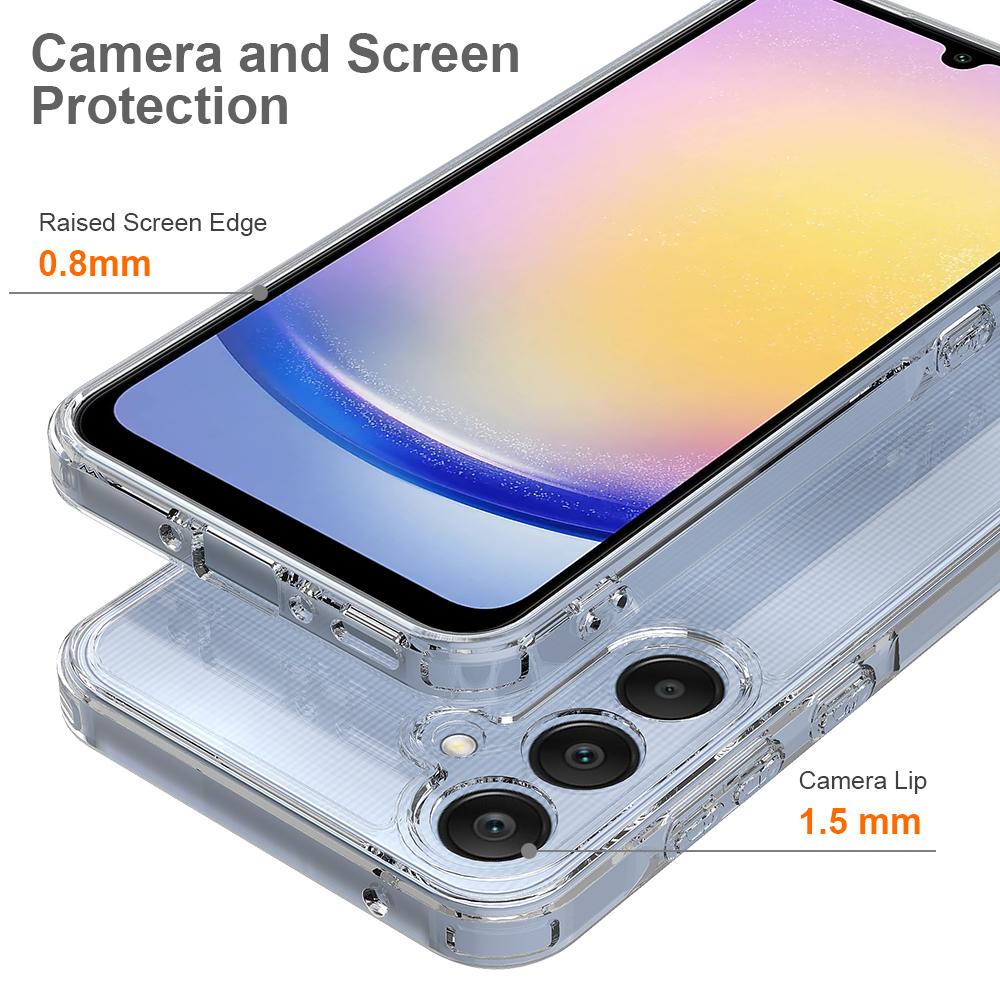 For Samsung Galaxy A35 5G Clear Phone Cover Acrylic+TPU Case Anti-scratch