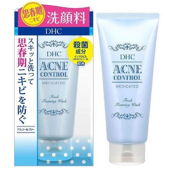 DHC Medicated Acne Control Fresh Foaming Wash 130g  Fresh Facial Lotion 160ml  Spot Essence EX 15g