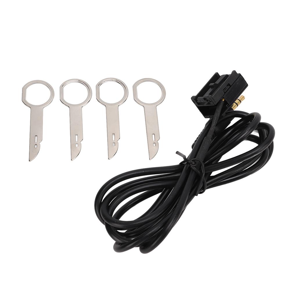 3.5mm Audio Input Aux Cable Adapter with 4 Removal Tools Replacement for Ford Fiesta Mondeo Focus