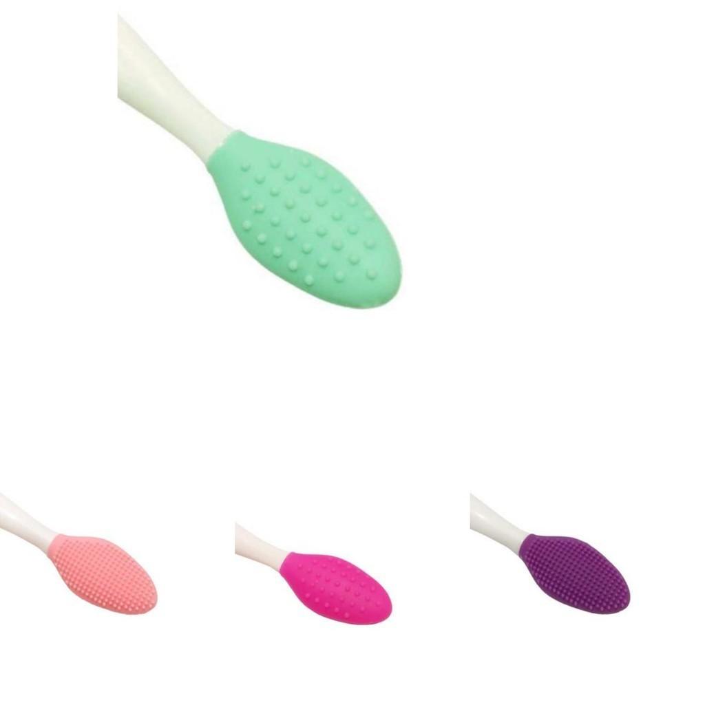 Double-sided Silicone Brush For Gentle Facial Cleansing And Circulation
