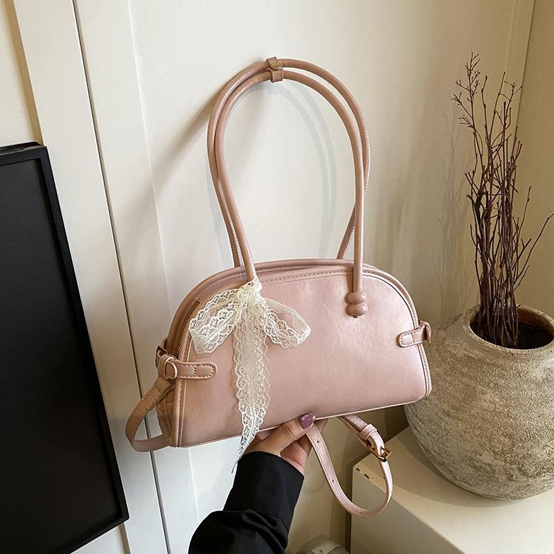 

Simple casual large-capacity commuter bag women s 2025 new spring and summer fashion versatile shoulder bag tote bag розовый