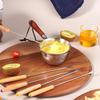 6 Pcs Fondue Fork Grilling Set Muddler Reusable Fruit Forks Bbq Fork Dipping Plastic/Wood + Stainless Steel For Cocktails Set