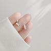 Prevent Allergy 925 Sterling Silver Zircon Butterfly Stud Earrings For Women Jewelry Accessories Pendientes Brincos Eh1293
