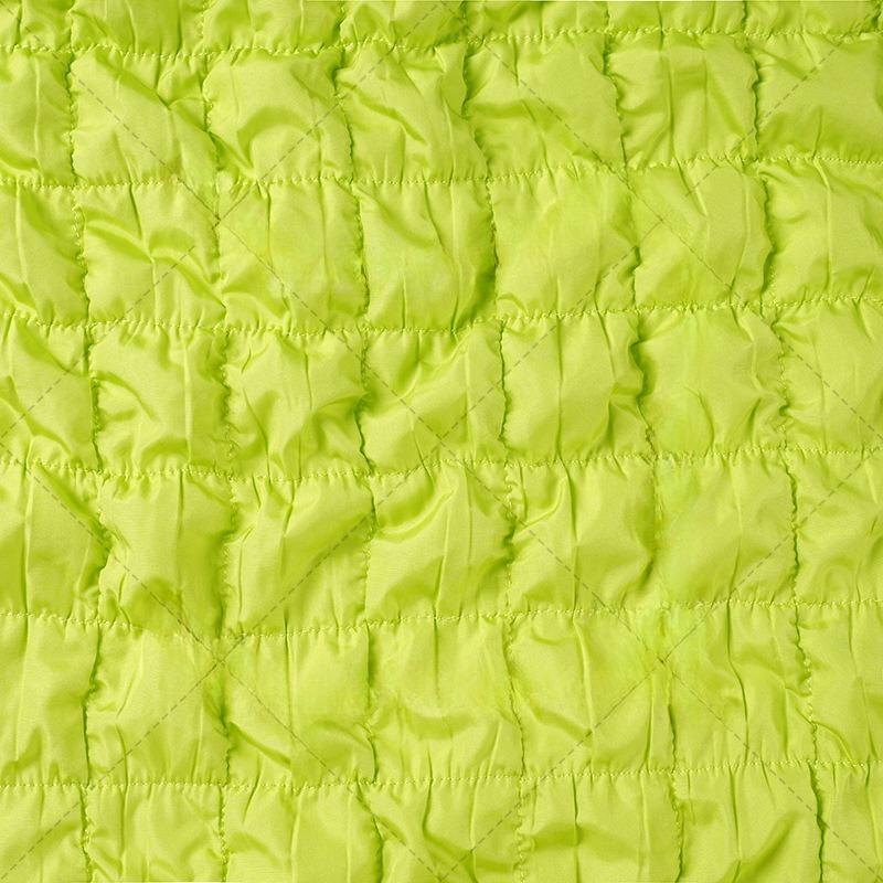 Elastic Checkered Quilted Embroidered Fabric Spring Yarn-spun Cloud Bag Cotton Fabric DIY Pet Clothing, Hand Warmer Treasure Bag
