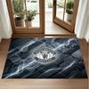 Manchester United Design Crystal Velvet Rug Soft Decorative Mat for Bedroom Entrance