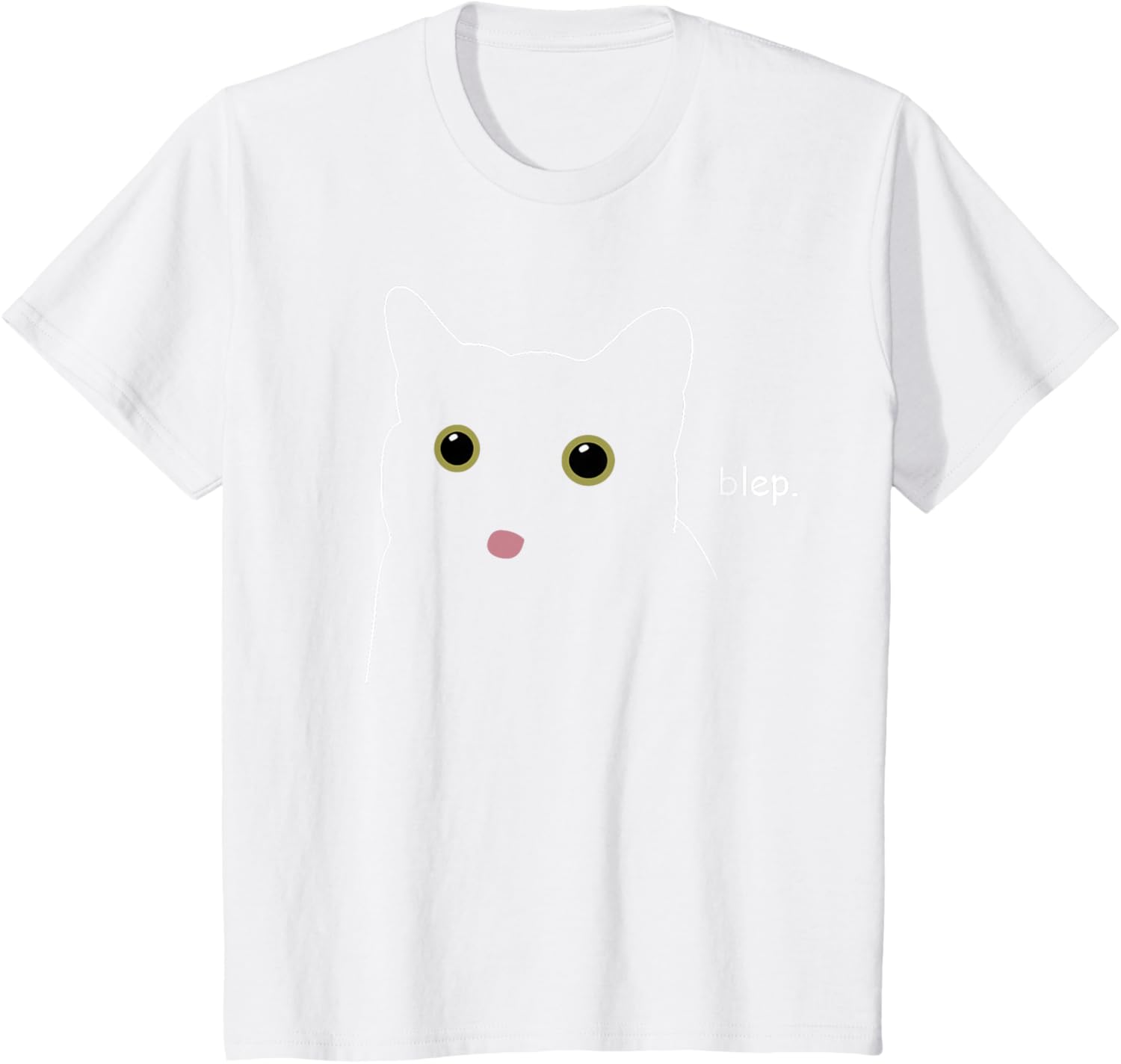 Funny Blep Blep Cute Cat Animals Shirt Black Cat Tee T-Shirt for Men Women Kids M