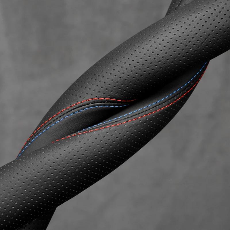 High Quality Leather Braid on Car Steering Wheel Cover for Changan Chana UNIK UNI-V CS55 Plus CS75plus CS75 Wrap Protector