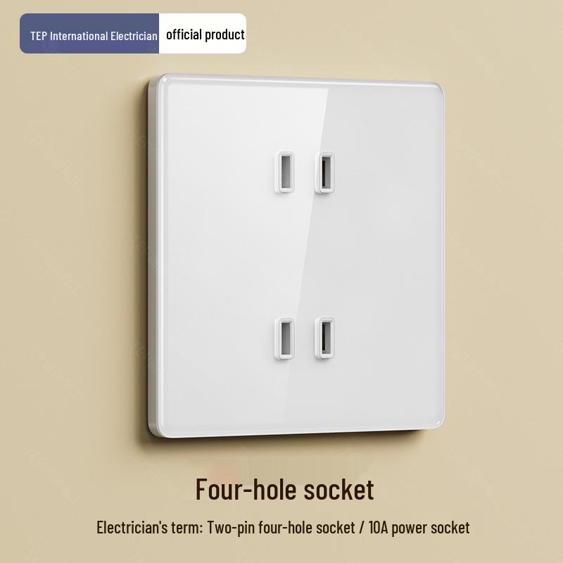 

White Glass Smart Touch Panel with Mijia App & Voice Control, Bluetooth Mesh, Zero Fire Version
