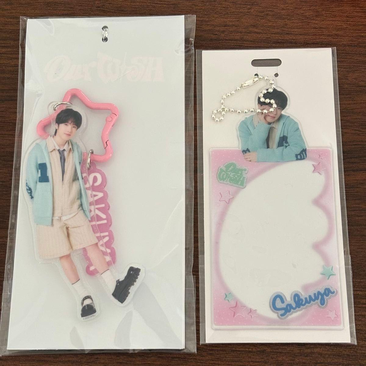 Used NCTWISH Sakuya SAKUYA Acrylic Key Chain Ackey Photo Card Sleeve Lantoy
