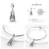 Compatible With Pand 3mm Authentic Bracelets Landmark Building Collection Charm Ideal For Women Jewellery Do It Yourself Bead Charms New Items