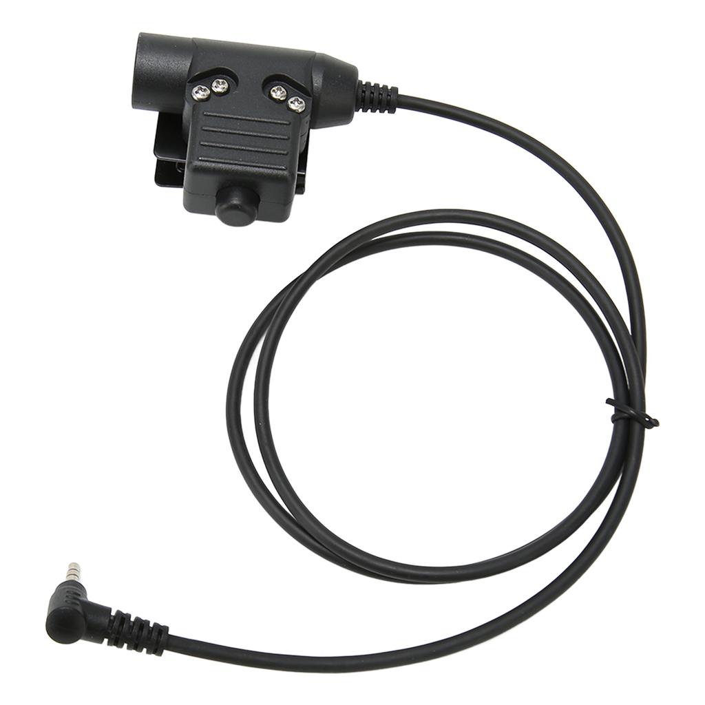 PPT Push to Talk Adapter 3.5mm 1Pin Back Clip 2 Way Radio Adapter for Retevis RT40 RB15 RB615