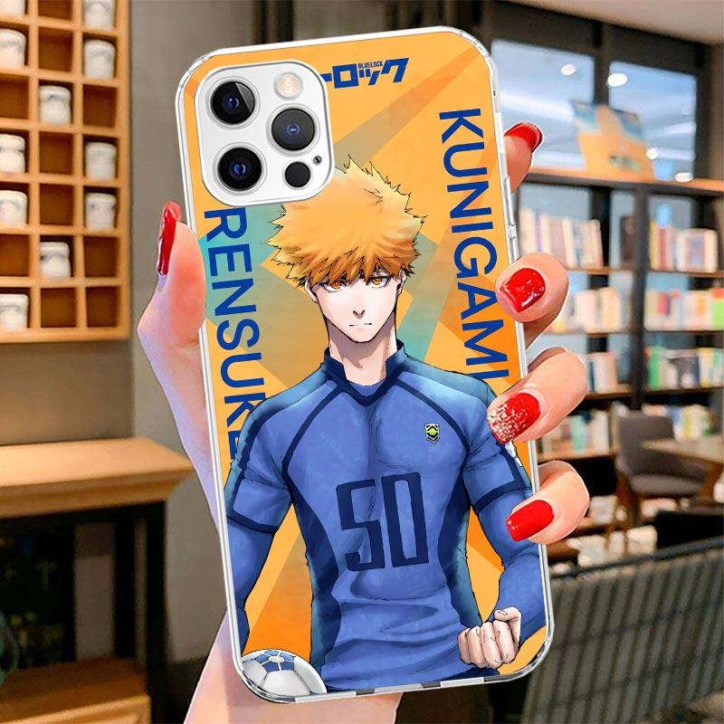 Heißes Anime Blue Lock Cover Handyhülle Für iPhone 16 17 Air 15 14 Pro Max 16E Handyhülle 13 Mini 12 11 7 SE 8 Druckmuster Passform Ca