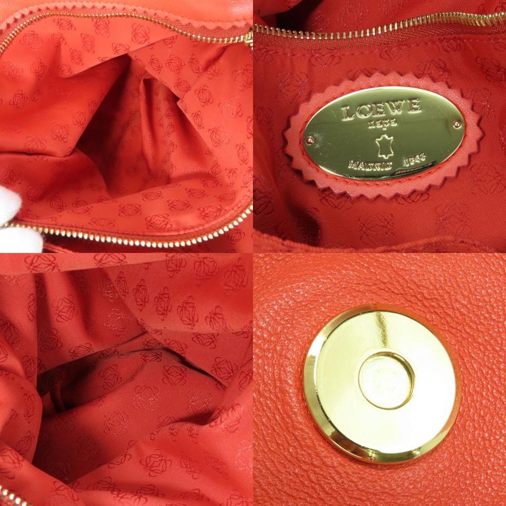 Used LOEWE Shoulder Bag flamenco Orange Shoulder