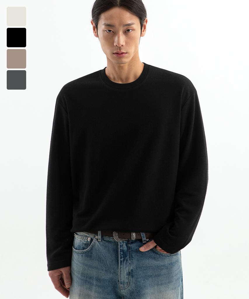BRENSON Loose Fit Long Sleeve Knit Tee ( 4 Colors )