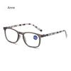 Blaulichtfilter Lesebrille Blumendruck PC-Rahmen Alterssichtigkeit Brille Mode Cat-Eye Brille Weitsichtigkeitsbrille +1.0~+4.0