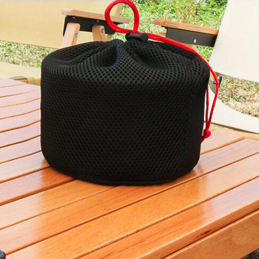 Geantă de camping Organizator pentru tacâmuri, anti-coliziune, cu șnur negru, pentru grătar pe plajă