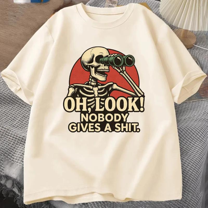 

Oh Look Nobody Gives A Shit Sarcasm T-shirt Summer Men s Tracksuit Round Neck Short Sleeve Sportswear Casual Fun Tops Cotton ... S разноцветный