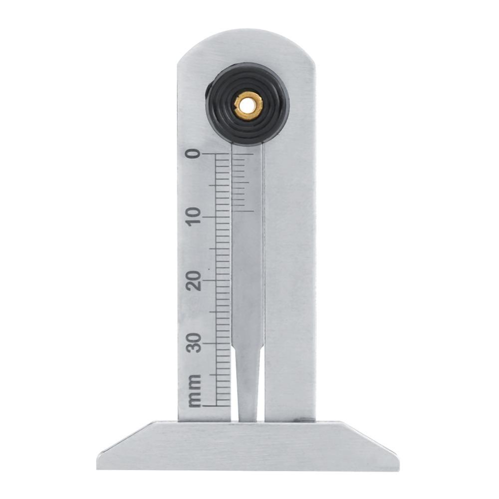 Sliding Bevel Tire Tread Depth Gauge Vernier Scale Precision Measuring Gauge  For Cars