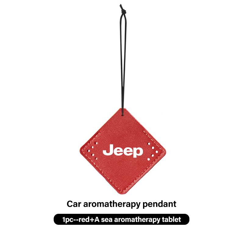 For Jeep Car Fragrance Pendant Air Freshener Aromatherapy Perfume Tablet Grand Cherokee Wrangler JK Renegade Gladiator Compass