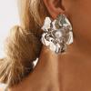 Draweye Blumenohrringe für Damen Vintage Hyperbel Amerikanischer Stil Schmuck Perlen Elegant Einfach Pendientes Mujer