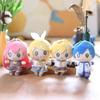 Anime plyšová hračka Hatsune Miku KAITO MEIKO Luka Kagamine Rin Len Figurka Plyšová panenka Kawaii Q verze Klíčenka Přívěsek na tašku Dárek