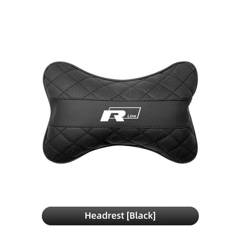 Car Seat Head Support Cushion Lumbar Pillow Interior Accessories / Hub Cap For VW R Golf Touran Octavia Motion GTI Polo Auto MK7
