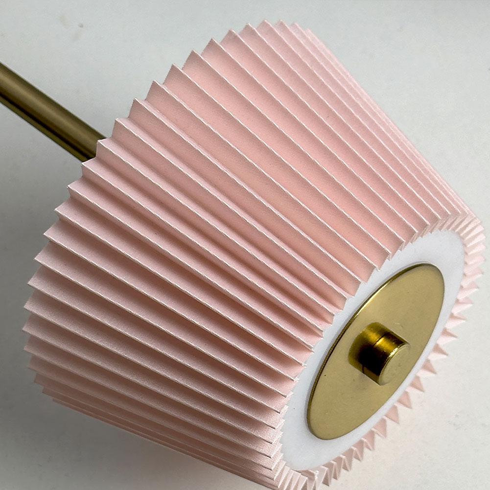Small Pleated Table Lamp USB Rechargeable Bedside Lamp Cordless Desk Lamp for Bedroom Living Room Home Office Decor