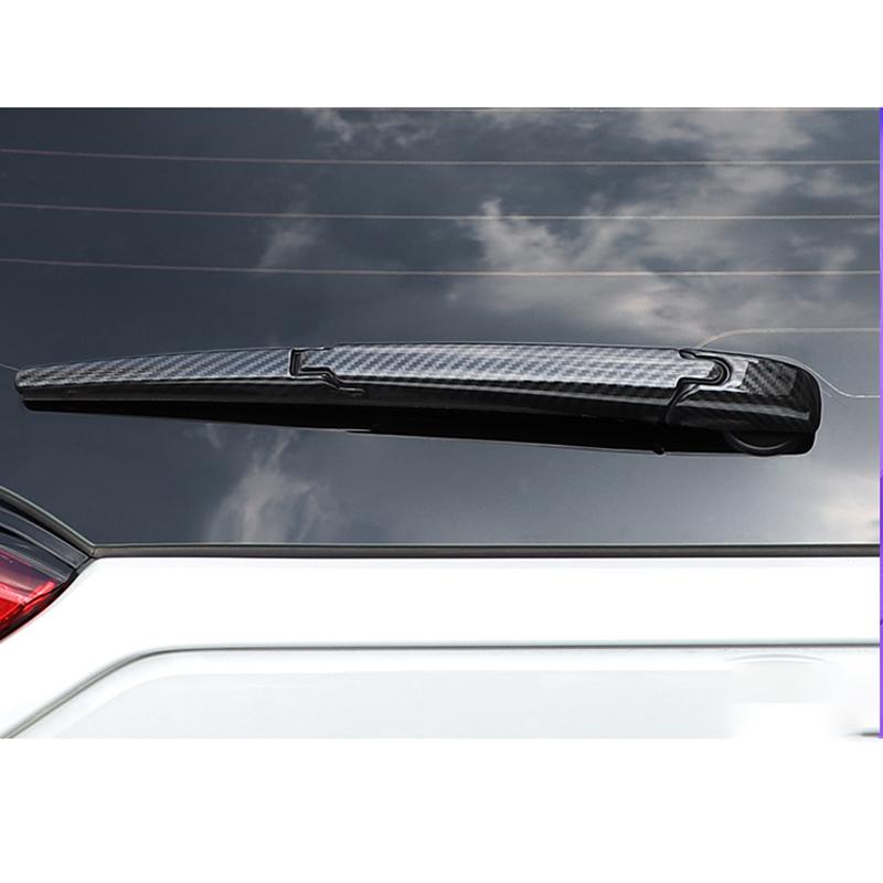 Carbon Chrom für Toyota Fortuner 2016-Auto Heckscheibe Scheibenwischer Arm Klinge Abdeckung Zierleiste Styling